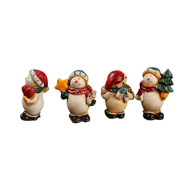 Snowman Figurines Reindeer Doll